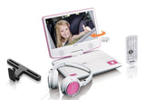 Lenco DVP-910 Bærbar DVD afspiller Konvertibel 22,9 cm (9") Sort, Lyserød