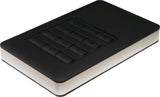 Inter-Tech GD-25LK01 HDD kabinet Aluminium, Sort 2.5"
