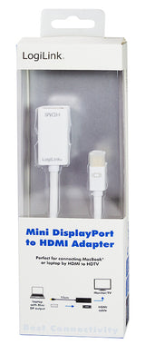 2Direct CV0036A videokabel adapter 0,15 m Mini DisplayPort HDMI Hvid
