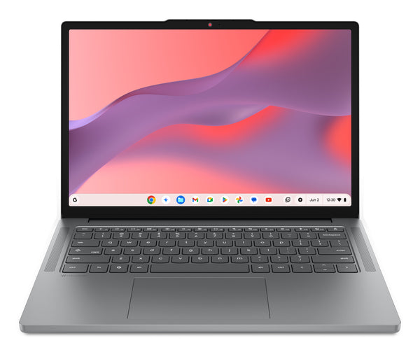 Lenovo Chrome 14M8911 MediaTek Kompanio 540 Chromebook 35,6 cm (14") Berøringsskærm WUXGA 8 GB LPDDR5x-SDRAM 128 GB UFS Wi-Fi 7 (802.11be) ChromeOS Tysk Grå