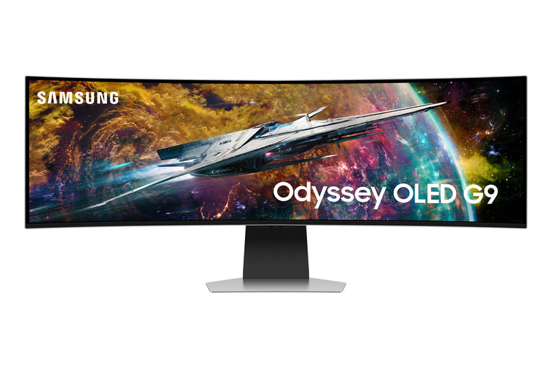 Samsung G95SC computerskærm 124,5 cm (49") 5120 x 1440 pixel Dual QHD OLED Sølv