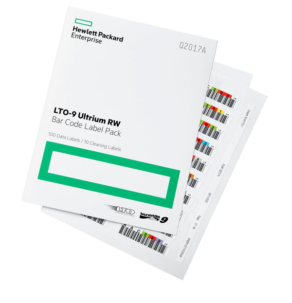 HPE LTO-9 Ultrium RW Bar Code Label Pack 1,26 cm