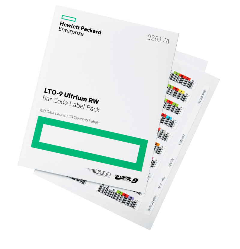 HPE LTO-9 Ultrium RW Bar Code Label Pack 1,26 cm