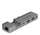 DeLOCK 87757 dockingstation Docking Thunderbolt 4 Sort, Grå