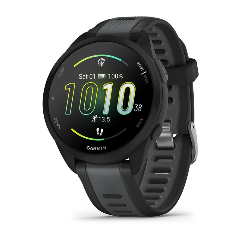 Garmin Forerunner 165 Music 3,05 cm (1.2") AMOLED 43 mm Digital 390 x 390 pixel Berøringsskærm Sort GPS (satellit)