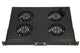 Extralink 19\" RACK MOUNT FAN PANEL (4 FANS) WITH THERMOSTAT Blæserpanel