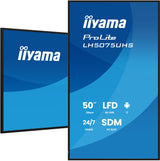 iiyama LH5075UHS-B2AG skilte display Digital fladpaneldisplay 125,7 cm (49.5") LCD Wi-Fi 500 cd/m² 4K Ultra HD Sort Indbygget processer Android 11 24/7