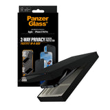 PanzerGlass ® 2-Way Privacy Skærmbeskyttelse iPhone 17 | iPhone 16 Pro | Ultra-Wide Fit m. Fastfit in-a-box