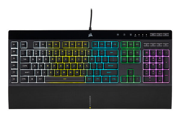 Corsair K55 RGB PRO tastatur Spil USB QWERTY US engelsk Sort