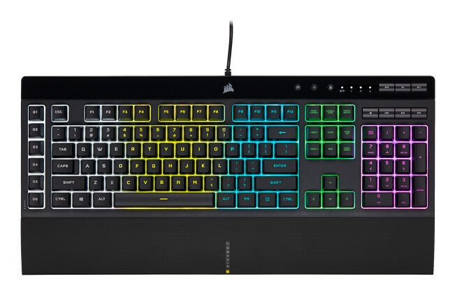 Corsair K55 RGB PRO tastatur Spil USB AZERTY Fransk Sort