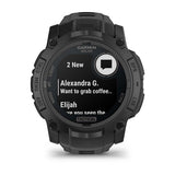 Garmin Instinct 3,05 cm (1.2") AMOLED 45 mm Digital 390 x 390 pixel Berøringsskærm Sort GPS (satellit)