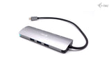 i-tec Metal C31NANODOCKLANPD dockingstation Ledningsført USB 3.2 Gen 1 (3.1 Gen 1) Type-C Sølv, Turkis