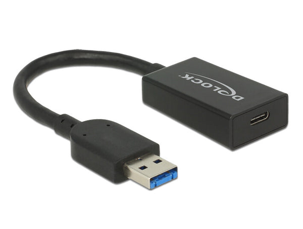 DeLOCK 65698 USB-kabel USB 3.2 Gen 2 (3.1 Gen 2) 0,15 m USB A USB C 10 Gbit/sek. Sort