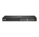 HPE Aruba Networking 6100 24G 4SFP+ Administreret L3 Gigabit Ethernet (10/100/1000) 1U Sort
