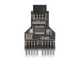 DeLOCK 60045 kabel kønsskifter 9 pin USB 2.0 2 x 9 pin pin header Sort