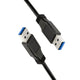 LogiLink CU0040 USB-kabel USB 3.2 Gen 1 (3.1 Gen 1) 3 m USB A 5 Gbit/sek. 4,5 W Sort