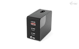 i-tec CHARGER-INTG100W oplader til mobil enhed Universel Sort Vekselstrøm Hurtig opladning Indendørs