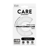 PanzerGlass CARE™ by ® Urban Combat Case Transparent m. Hvid MagSafe iPhone 16