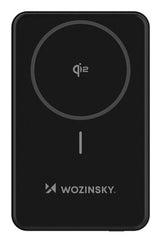 Wozinsky WLWP-10KA0Y3S Lithium polymer (LiPo) 10000 mAh Trådløs opladning Sort