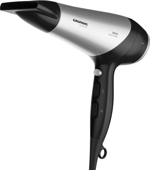 Grundig HD 6080 B hårtørrer 2200 W Sort, Sølv