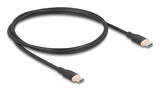 DeLOCK 81238 USB-kabel USB 2.0 1 m USB C 0,48 Gbit/sek. 60 W Sort