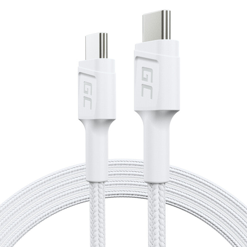 Green Cell KABGC30W USB-kabel USB 3.2 Gen 1 (3.1 Gen 1) 1,2 m USB C 0,48 Gbit/sek. 60 W Hvid