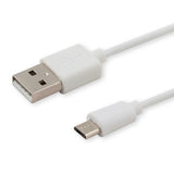 Savio CL-124 USB-kabel USB 2.0 2 m USB A Micro-USB B 0,48 Gbit/sek. Hvid