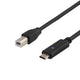 Deltaco USBC-1016 USB-kabel USB 2.0 2 m USB B Sort