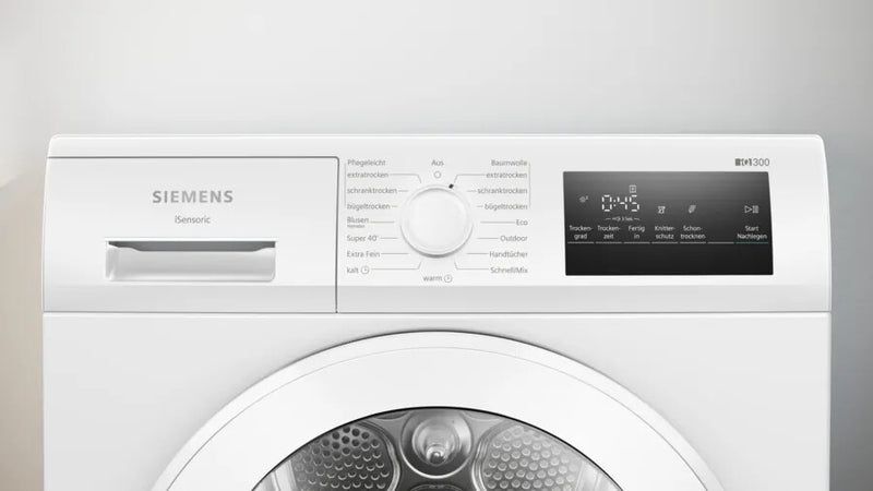 Siemens iQ300 WT45HVA4 tørretumbler Fritstående Front-læsning 8 kg Hvid