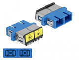 DeLOCK 86893 fiber adapter SC/SC 1 stk Blå