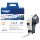Brother DK-11204 etiketbånd Sort på hvid