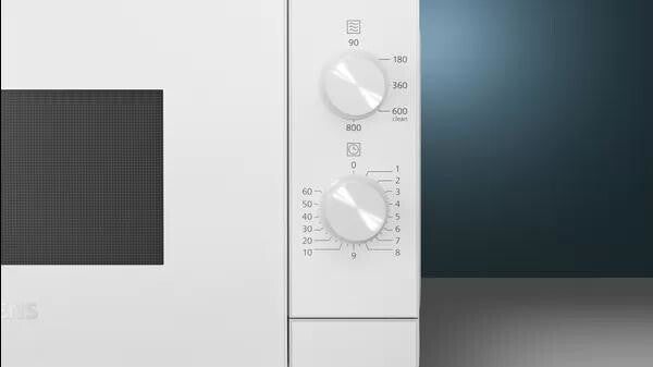 Siemens iQ300 FF020LMW0 mikrobølgeovn Hvid Solo mikroovn Bordplade 20 L 800 W