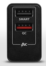 Axagon ACU-QS24 oplader til mobil enhed Smartphone Sort Vekselstrøm Hurtig opladning Indendørs