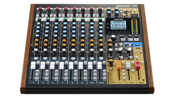 Tascam Model 12 12 kanaler 20 - 20000 Hz Sort, Træ