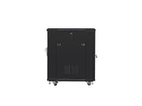 Lanberg FF01-6815-12B stativ 15U Fritstående reol Sort