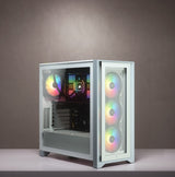 Corsair iCUE 4000X RGB Midi Tower Hvid