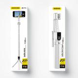 DUDAO F18 Selfie Stick White Passiv holder Mobiltelefon/Smartphone Hvid