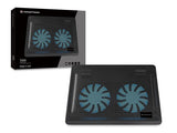 Conceptronic CNBCOOLPAD2F køling til laptop 39,6 cm (15.6") 1000 rpm Sort