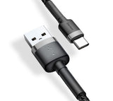 Baseus CATKLF-UG1 USB-kabel 3 m USB A USB C Sort