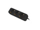Lanberg PS0-03F-0150-BK stikdåse 1,5 m 3 AC stikkontakt(er) Indendørs Sort