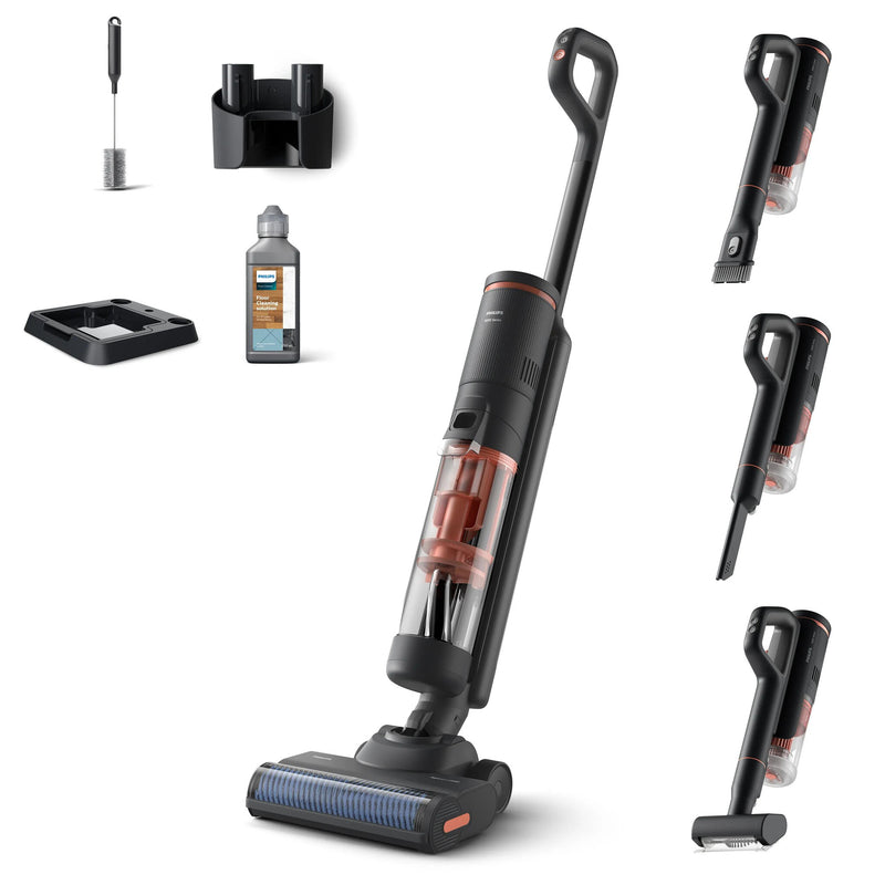 Philips 6000 series XW6264/11 stav støvsuger & elektrisk kost Stick vakuum Batteri Tør&våd Cyclonisk Poseløs Grå