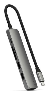 Satechi ST-P6SM interface hub USB Type-C 10000 Mbit/s Grå