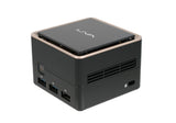 ECS LIVA Q3 Plus AMD Ryzen Embedded V1000 V1605B 8 GB DDR4-SDRAM 128 GB eMMC Mini PC Sort