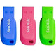 SanDisk Cruzer Blade 16GB USB-nøgle USB Type-A 2.0 Blå, Grøn, Lyserød