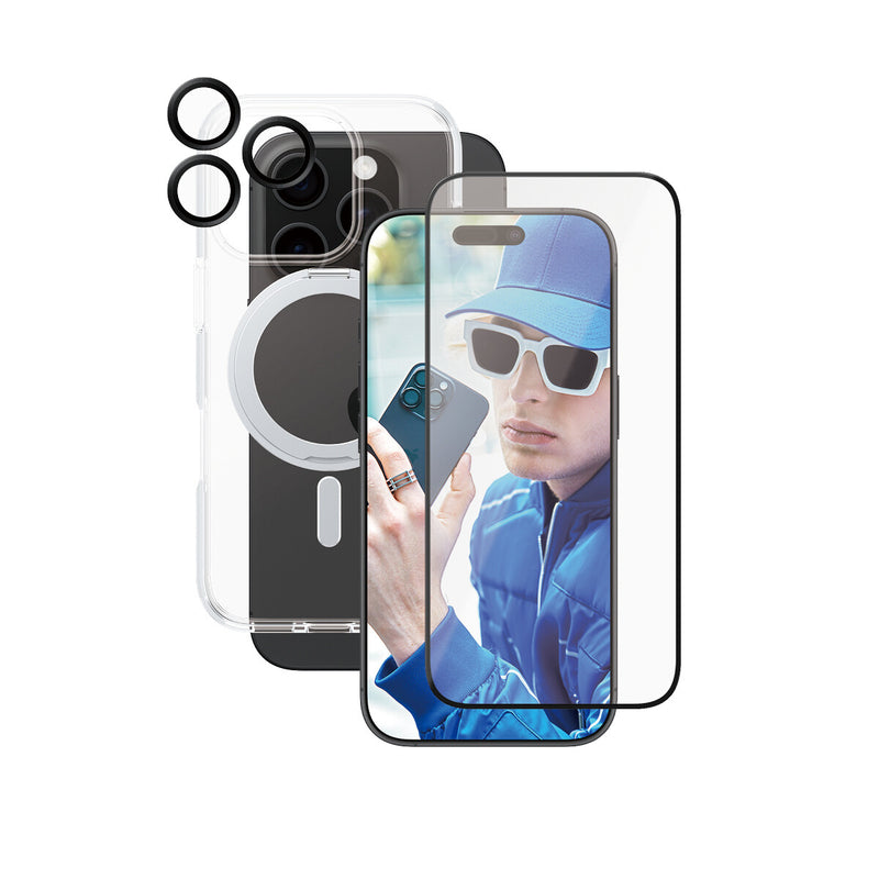 PanzerGlass CARE™ by ® 3-in-1 Ceramic Pakke iPhone 16 Pro