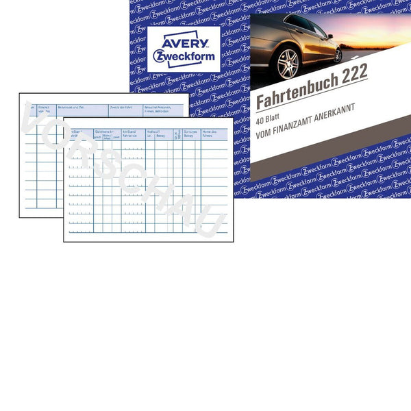 Avery 222 regnskabsblanket og -bog A6 40 Sider