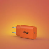 CLUB3D CAC-3023 oplader til mobil enhed Smartphone, Universel Orange Vekselstrøm Hurtig opladning Indendørs