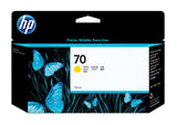 HP 70 DesignJet-blækpatron med 130 ml, gul