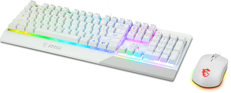 MSI VIGOR GK30 tastatur Mus inkluderet Spil USB QWERTY US International Hvid