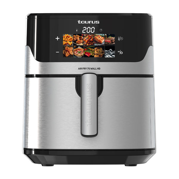 Taurus AFA1601XD Dobbelt 6,7 L Enkeltstående 1600 W Varmluftsteger Rustfrit stål, Sort